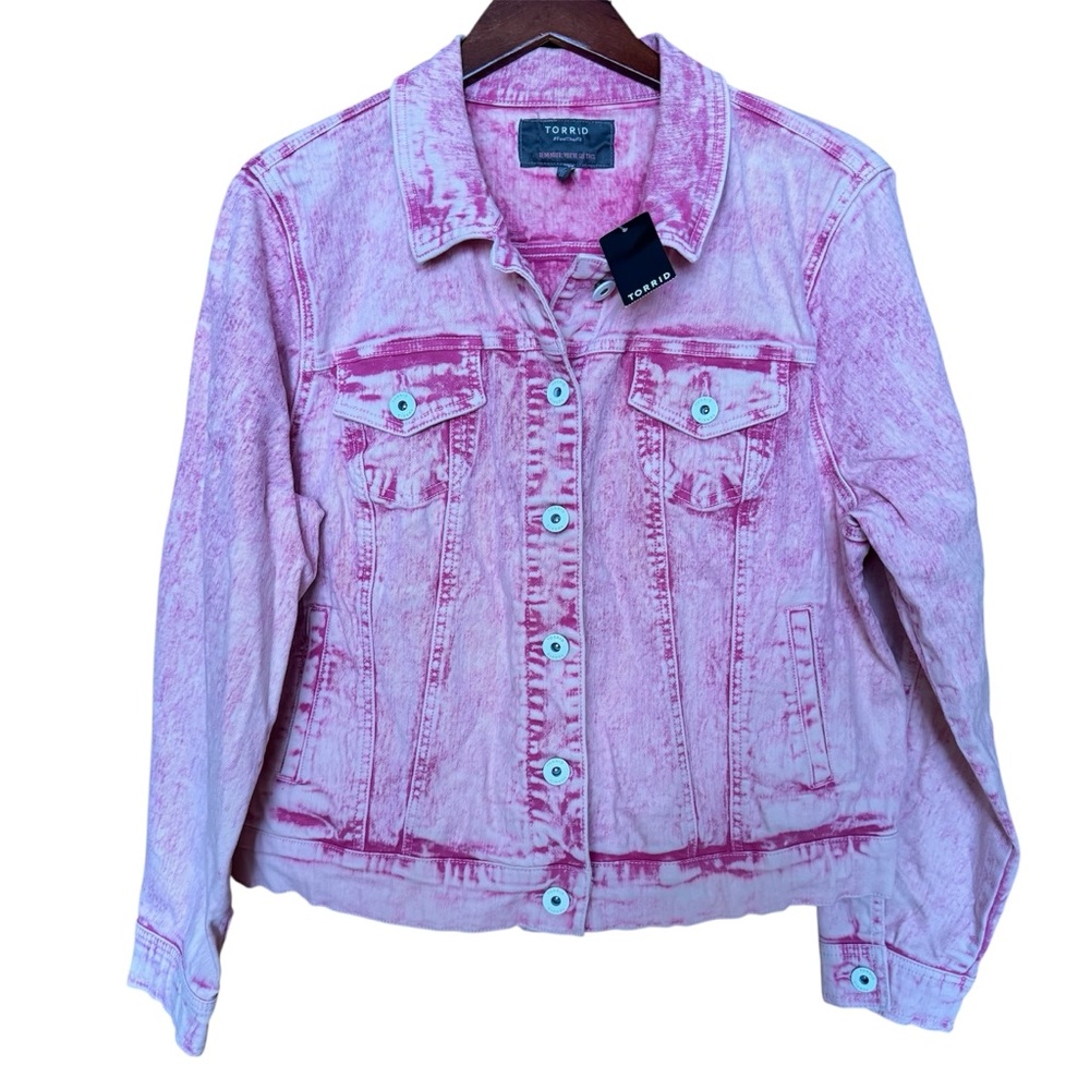 NWT Torrid Pink Jean Jacket
